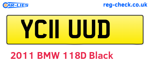 YC11UUD are the vehicle registration plates.