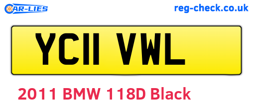 YC11VWL are the vehicle registration plates.