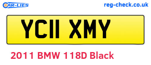 YC11XMY are the vehicle registration plates.