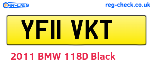 YF11VKT are the vehicle registration plates.