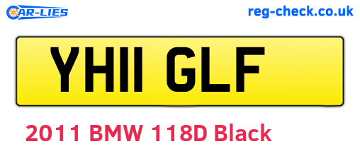 YH11GLF are the vehicle registration plates.