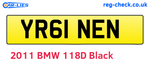 YR61NEN are the vehicle registration plates.