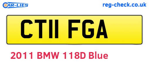 CT11FGA are the vehicle registration plates.