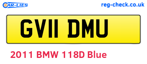 GV11DMU are the vehicle registration plates.