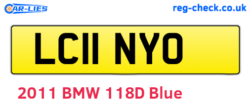 LC11NYO are the vehicle registration plates.