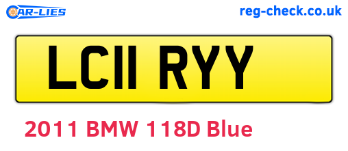 LC11RYY are the vehicle registration plates.