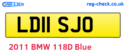 LD11SJO are the vehicle registration plates.