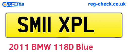 SM11XPL are the vehicle registration plates.