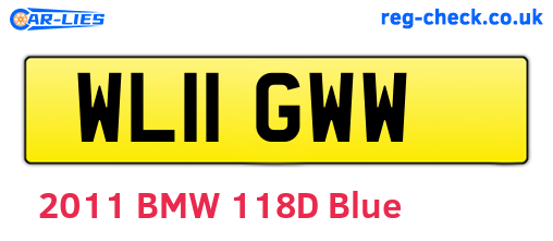 WL11GWW are the vehicle registration plates.