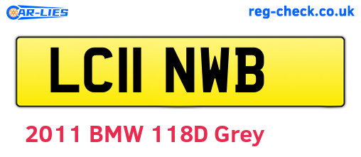 LC11NWB are the vehicle registration plates.