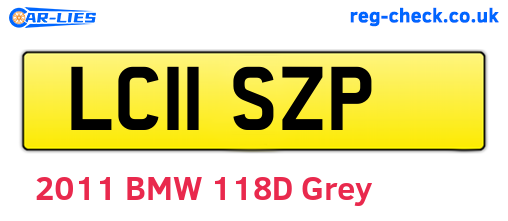 LC11SZP are the vehicle registration plates.