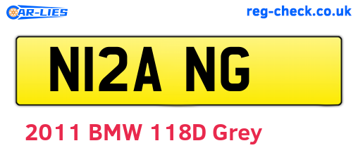 N12ANG are the vehicle registration plates.