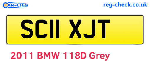 SC11XJT are the vehicle registration plates.