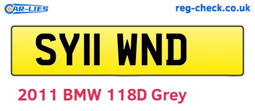 SY11WND are the vehicle registration plates.