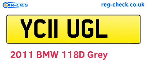 YC11UGL are the vehicle registration plates.