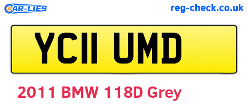 YC11UMD are the vehicle registration plates.