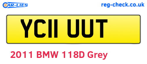 YC11UUT are the vehicle registration plates.