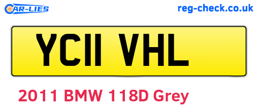 YC11VHL are the vehicle registration plates.