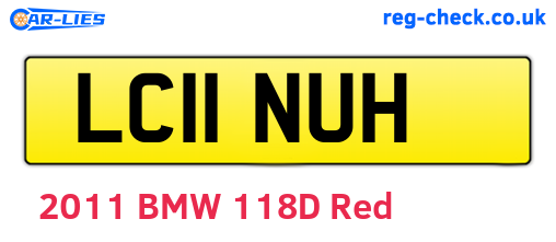LC11NUH are the vehicle registration plates.