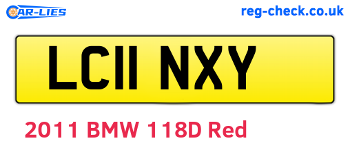 LC11NXY are the vehicle registration plates.