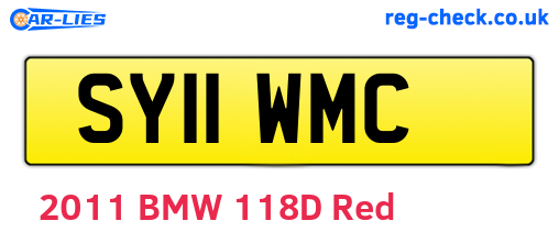 SY11WMC are the vehicle registration plates.