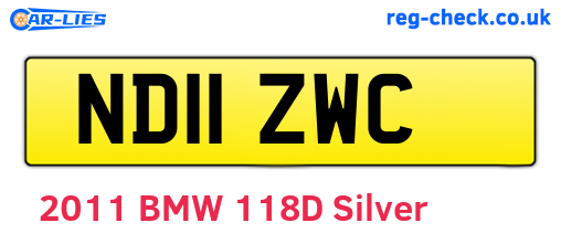 ND11ZWC are the vehicle registration plates.