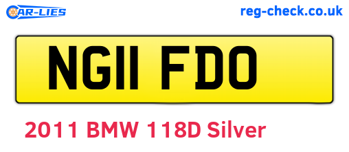 NG11FDO are the vehicle registration plates.
