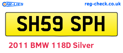 SH59SPH are the vehicle registration plates.