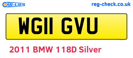WG11GVU are the vehicle registration plates.