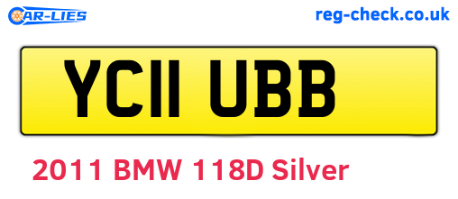 YC11UBB are the vehicle registration plates.