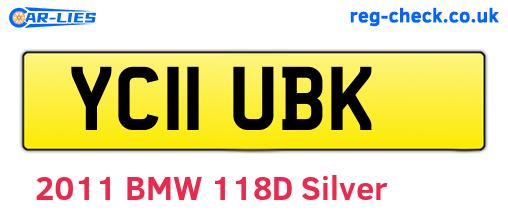 YC11UBK are the vehicle registration plates.