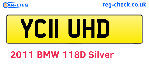 YC11UHD are the vehicle registration plates.
