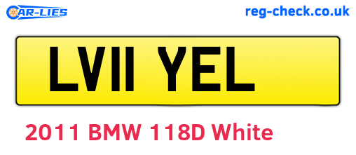 LV11YEL are the vehicle registration plates.
