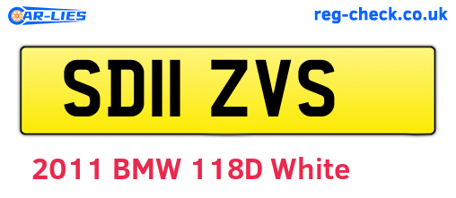 SD11ZVS are the vehicle registration plates.