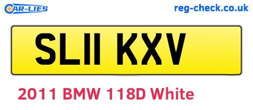 SL11KXV are the vehicle registration plates.