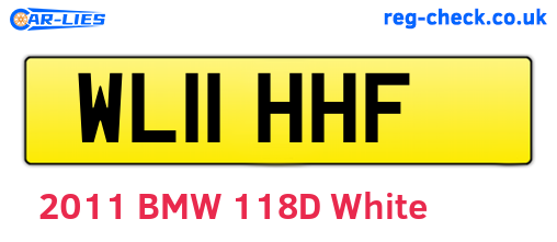 WL11HHF are the vehicle registration plates.