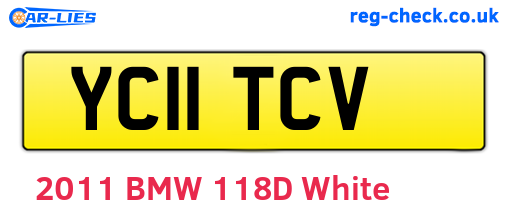 YC11TCV are the vehicle registration plates.