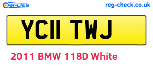 YC11TWJ are the vehicle registration plates.