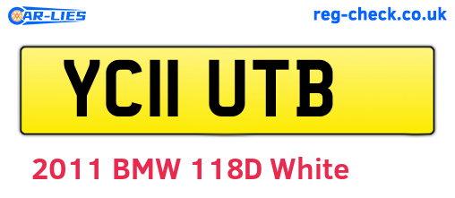 YC11UTB are the vehicle registration plates.