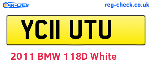YC11UTU are the vehicle registration plates.