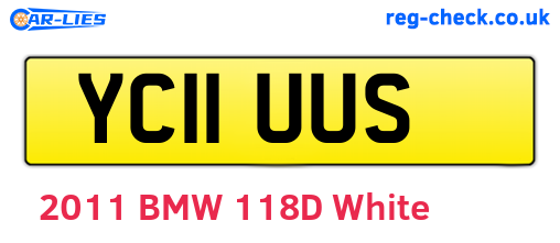 YC11UUS are the vehicle registration plates.