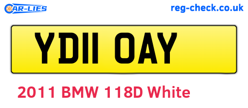 YD11OAY are the vehicle registration plates.