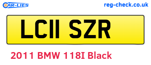 LC11SZR are the vehicle registration plates.