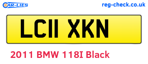 LC11XKN are the vehicle registration plates.