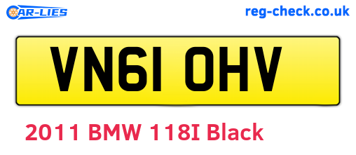 VN61OHV are the vehicle registration plates.