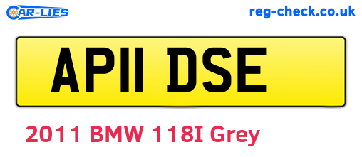 AP11DSE are the vehicle registration plates.