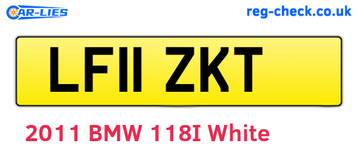 LF11ZKT are the vehicle registration plates.