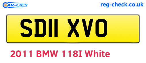SD11XVO are the vehicle registration plates.