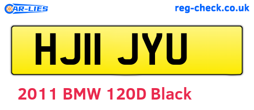 HJ11JYU are the vehicle registration plates.