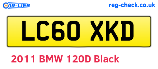 LC60XKD are the vehicle registration plates.